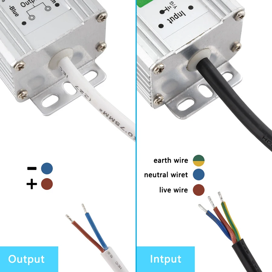 Fuente de alimentación impermeable IP65, transformador de iluminación de 12V y 24V, 220V a 12V y 24V, controlador LED para exteriores, 10W, 15W,