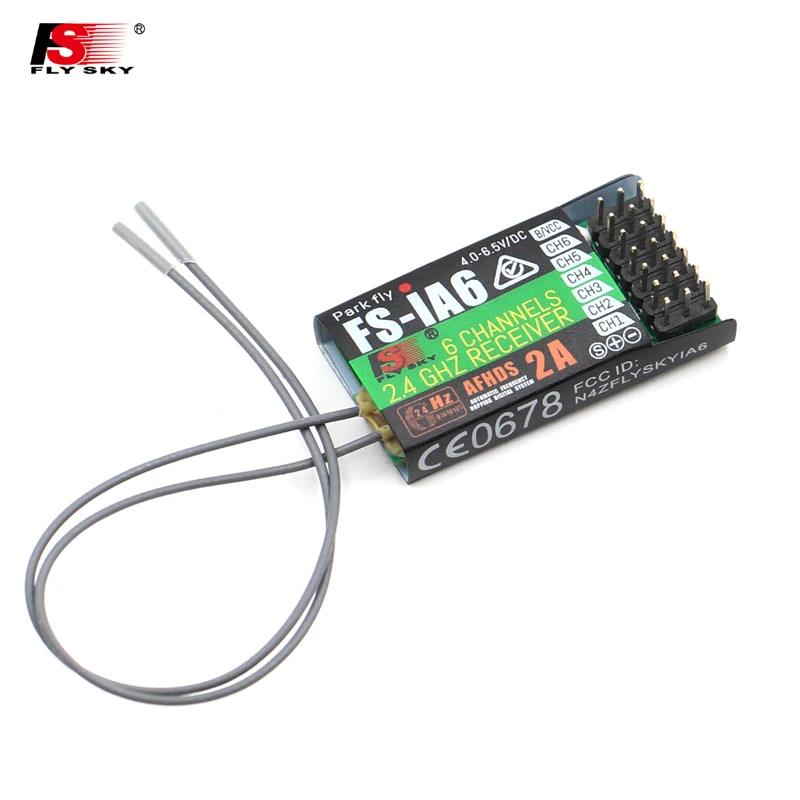 FLYSKY FS-iA6 iA6 2.4G 6CH AFHDS ricevitore per FLYSKY FS-i10 FS-i6 RC aereo elicottero multirotore FPV Racing Drone trasmettitore