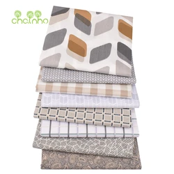 Printed Twill Cotton Fabric,Beige & Gray,DIY Sewing Quilting Home Textiles Material For Baby & Children's Bedding,Shirt,Dress