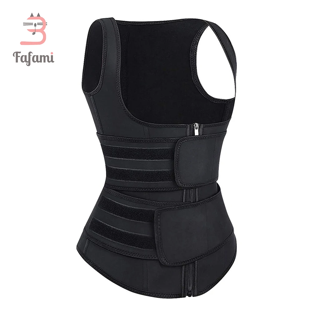 Maternity Postpartum Body Shaper with Adjustable Waist Trainer Belt Neoprene Hot Sweat Vest Tanks Underwear Underbust Corset