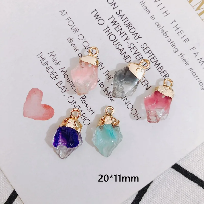 

Free Shipping 30pcs 20*11mm Colorful Geometry Resin Necklace Pendants Fashion Jewelry Findings Ornament Accessories Charms