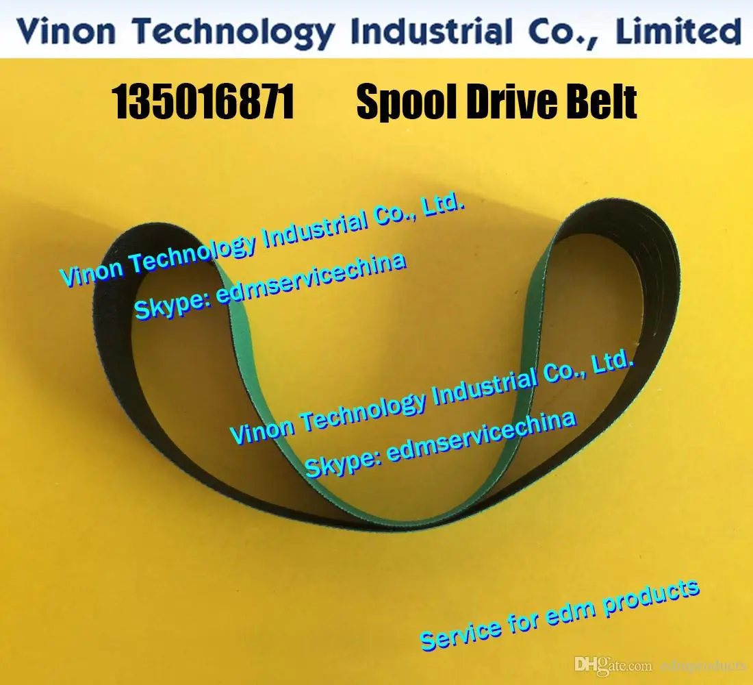 (2pcs) 135016871 FLAT BELT LG 20X400MM, edm Spool Drive Belt 135.016.871 for CUT300 series w/cut edm machines Charmilles Conveye