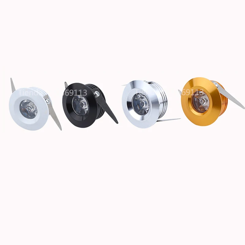 LED Spotlights Mini Led Ceiling Down Lights 1W 3W Embedded Lamp Bulbs for Cabinet Counter Showcase AC85-265V DC12V