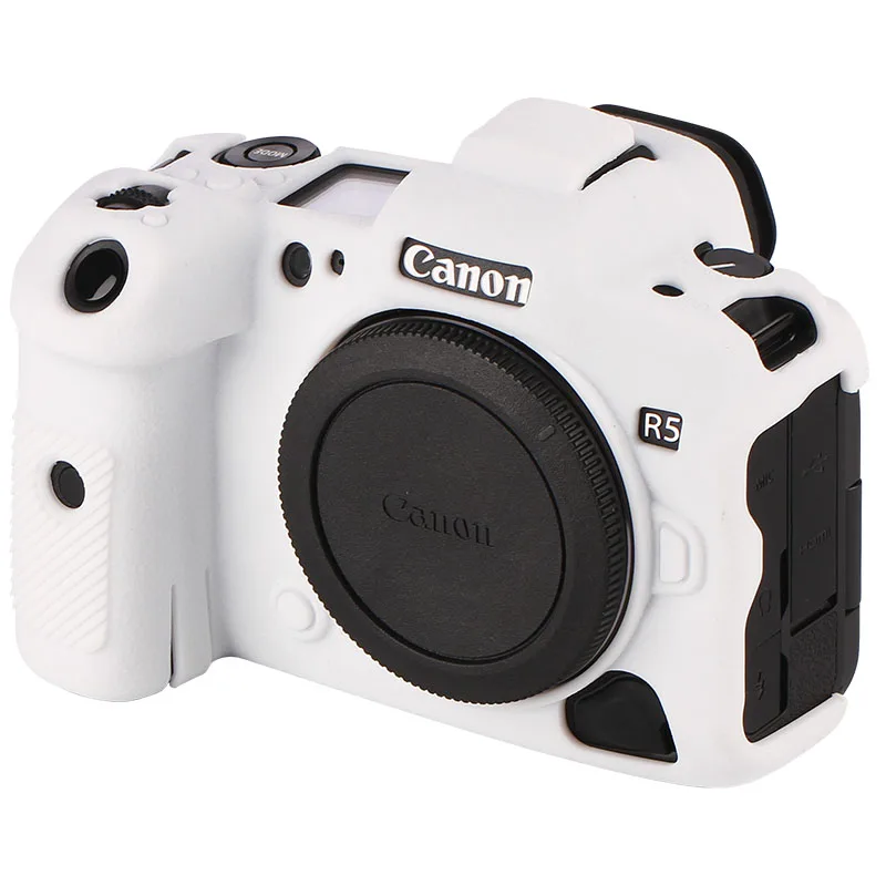 Thicken Antiskid Soft Silicone Rubber Protective Cover camera body for canon EOS R5 Case DSLR Bag