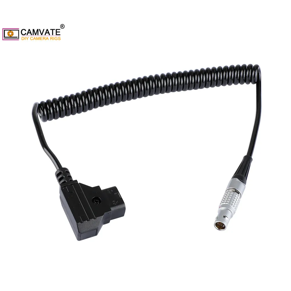 CAMVATE ذكر D-الحنفية إلى LEMO FGG 0B 2 دبوس ذكر ملفوف كابل الطاقة ل Teradek ، Paralinx ، سينيغيرز ، شبح العين ، جاء التلفزيون ، Serv برو