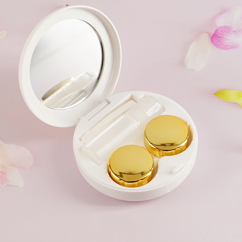 Kontaktlinsen Fall Lagerung Runde Star Abdeckung Schüler Fall Reise Container Halter Storage Box Für Reise Unsichtbare Brille Organizer