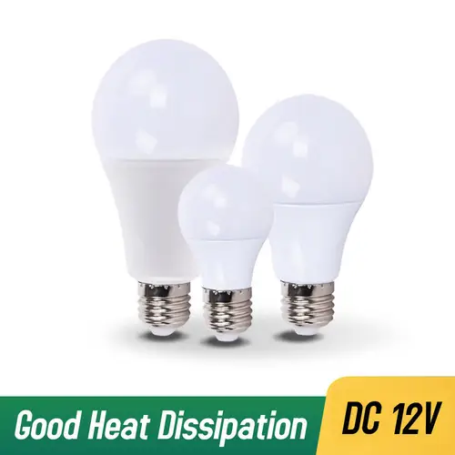 야외 조명용 저전압 봄빌라 램프, 12 V DC E27 LED 전구, 3W, 7W, 9W, 12W, 15W, 18W, 24W, 36W Lampada 