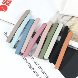 2Pcs/Set Korean Matte Hair Clips Cute Candy Colors Hairpins For Women Girls Sweet Headwear Barrettes Fashion Hair Accessories