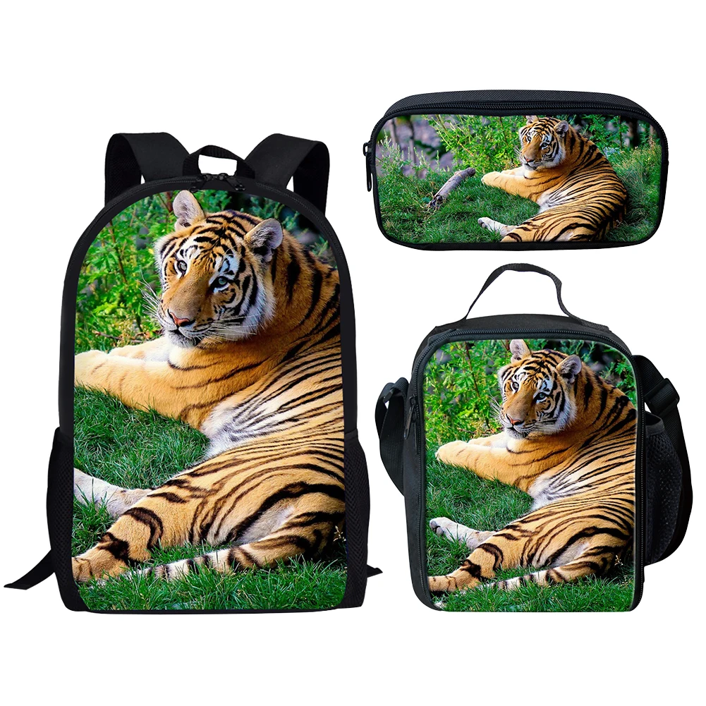 2025 Cute Tiger Animals Print Backpack Women Travel Backpacks Female School Bag for Teenage Girls Book Mochilas