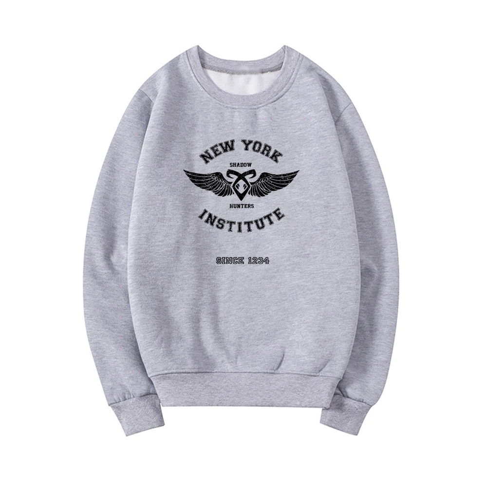 Shadowhunters-Sudadera del Instituto de Nueva York para hombre y mujer, jersey de Runas de la ciudad de los huesos, sudaderas con capucha de cuello