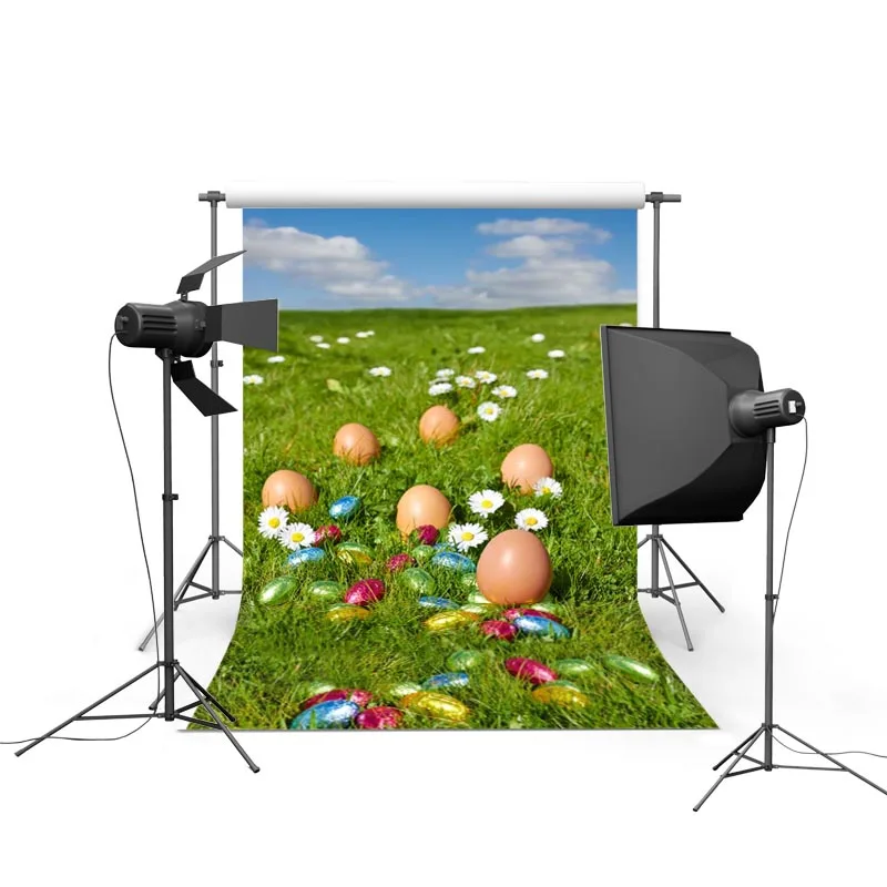 

Natural grassland Easter eggs photo background vinyl 2020 photography backdrops of photographer studio props fotografia GE-095