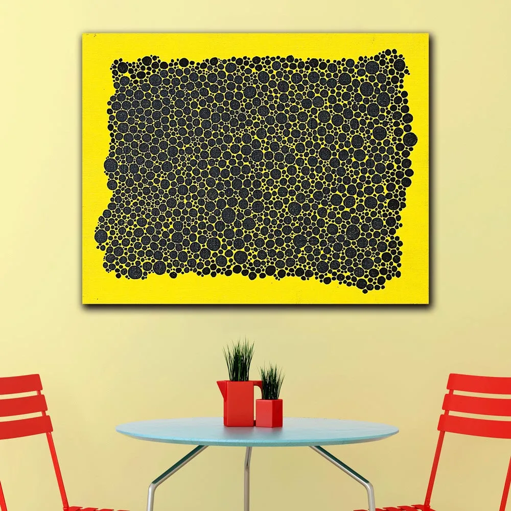 Drucken Sie Ölgemälde Wandgemälde Yayoi Kusama The Return to Eternity Wandkunst Bild für Wohnzimmer Leinwandgemälde ungerahmt