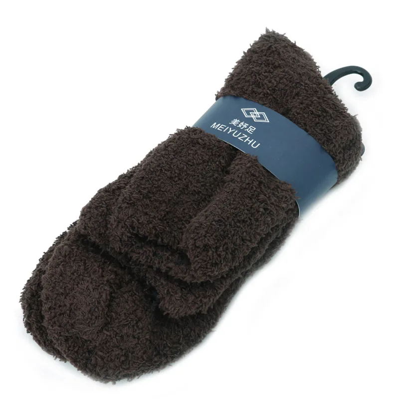 Chaussettes en cachemire extrêmement confortables pour hommes et femmes, chaussettes moelleuses pour la maison, sommeil au sol, chaud, hiver, 7