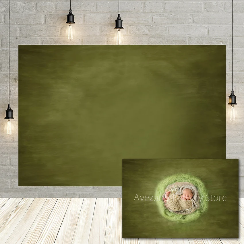 Avezano Newborn Solid Color Photography Background Dark Green Baby Birthday Portrait Decor Backdrop Photo Studio Banner Props