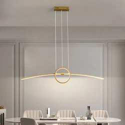 Luces LED colgantes modernas para el hogar, lámpara colgante creativa para comedor, sala de estar, cocina, 85-265V, Alexa, L100CM