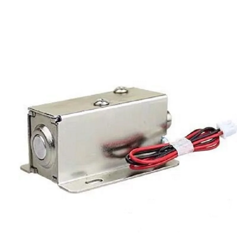 DC 12V 24V Electronic Small Cabinet Lock Drawer Round Spring Bolt Solenoid Latch