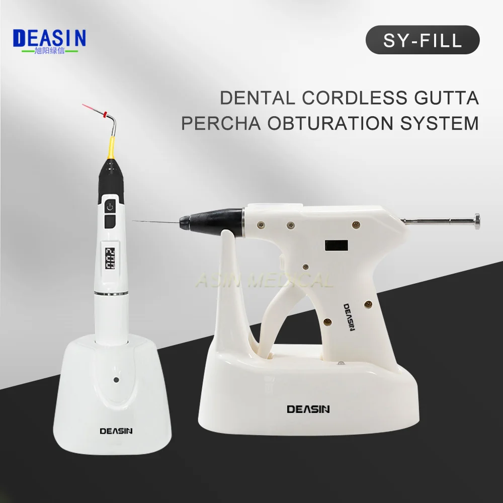 Dental Endo Obturation System Wireless 2 in 1 Filling Gun Percha Gutta Tips OLED LCD Display Endodontic Dentistry Tools