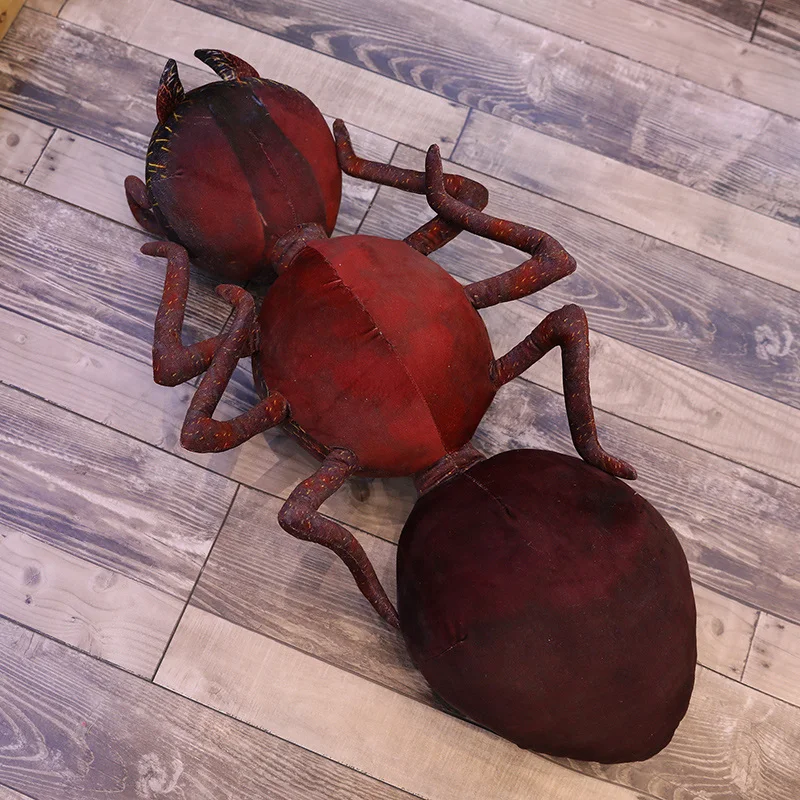 45-120cm Simulation Giant Ant Plush Toy Kawaii Stuffed Animal Cartoon Soft Doll Large Sleeping Pillow Birthday Gift for Children