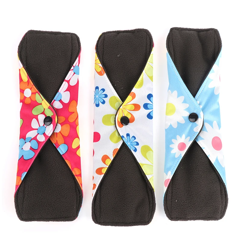 1PCS Bamboo Fiber Menstrual Pad Washable Reusable Sanitary Napkin Cotton Cloth Pads Feminine Hygiene Panty Liner Towel Pad