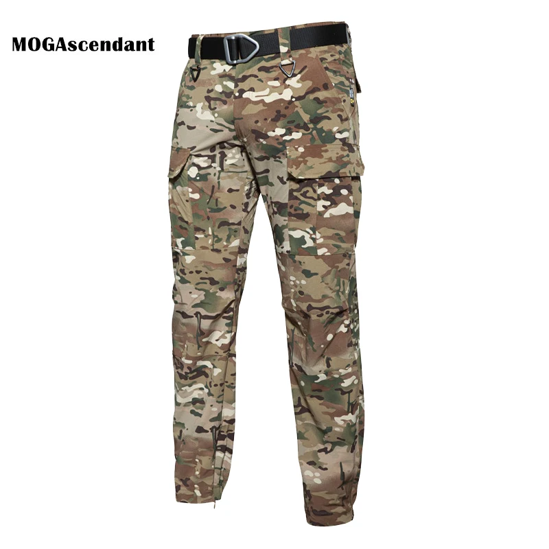 

Tactical Military Stretchable Cargo Pants Men's Waterproof Combat Casual Long Trousers Multi Pockets Outdoor Breathable Pants