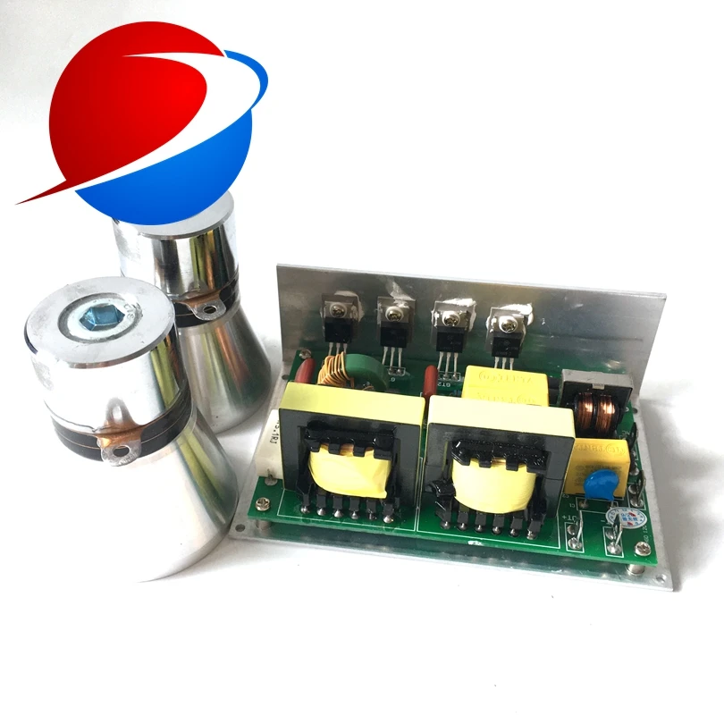 28 khz PCB 100 W/220 V, ราคารวมถึงการจับคู่ความถี่ Piezoelectric ultrasonic ขับรถแหล่งจ่ายไฟ