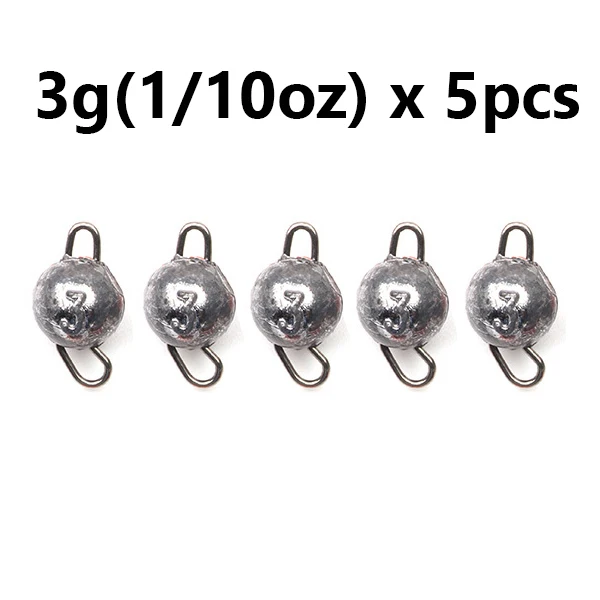 5 teile/los Angeln Gewicht Platinen 3g-28g Tiefe Wasser Kugel Gewicht mit Wirbel Runde Ball Platinen angelgerät Zubehör