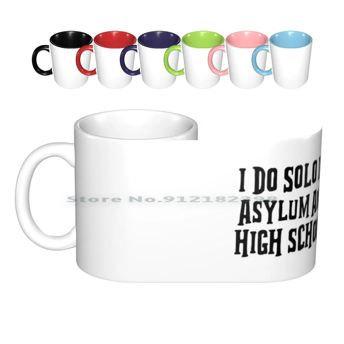 Phasmophobia Solo Mission Ceramic Mugs Coffee Cups Milk Tea Mug Horror Monster Boo Phasmophobia Game Halloween Phobia Scary