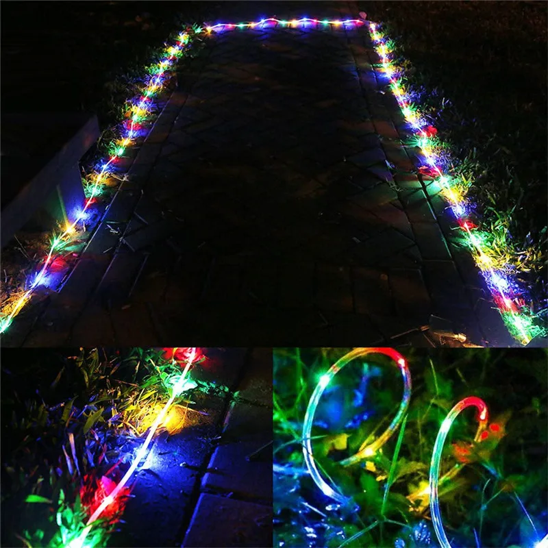 10-100M LED Strip lights Outdoor Street Garland Safe Voltage Rope String Lights Decoration for House Garden Fence Christmas Tree