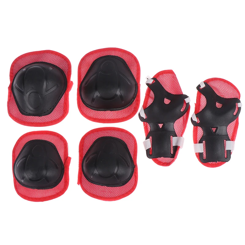 6pc/set Skating Protective Gear Set Elbow pads Bicycle Skateboard Ice Skate Roller Knee Protector For Adult Kids Gift Adjustable