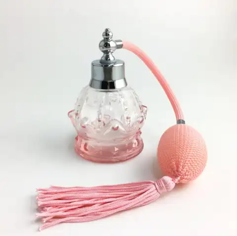 vintage atomizer perfume bottle Travel Portable Glass Perfume Vintage Crystal Spray Atomizer Glass Bottle Lady Gift