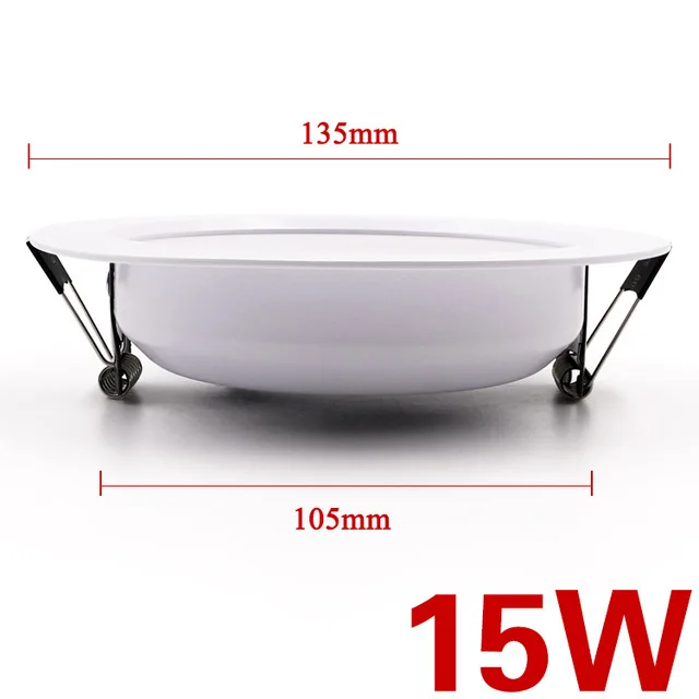 Dimmable Led Downlight Three Colors 5W 7W 9W 12W 15W Recessed in LED Ceiling Light AC 220V Indoor Lighting Warm Cold White Lamp