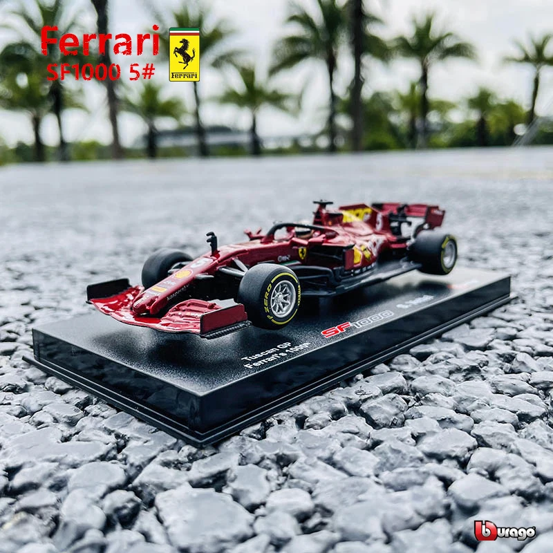 Bburago – modèle de voiture de course Ferrari SF1000 NO.5 F1, édition couverture rigide, jouet en alliage, collection masculine, cadeau, 1:43, 2020