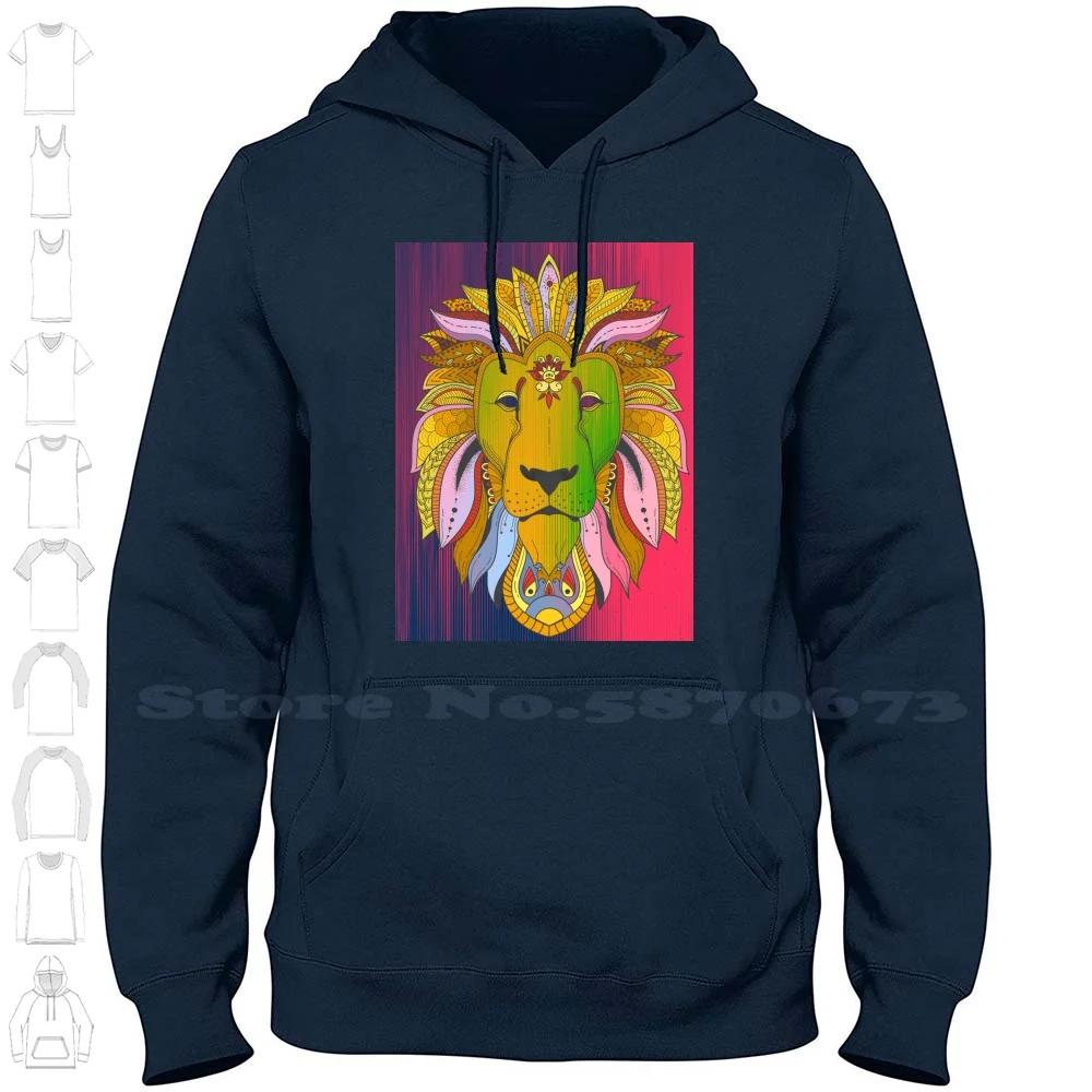 Zen Lion Art Long Sleeve Hoodie Sweatshirt Lion Lion King Lion King Cast Lion King 2019 Lionel Lion King 1994 Lionfish