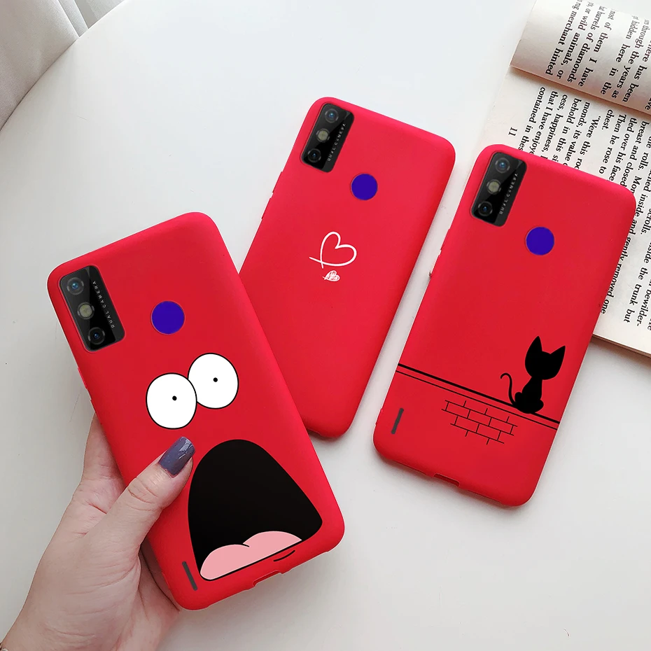 Cute Painted Phone Case For Tecno Spark 6 Go Case Back Cover Silicone Soft TPU Coque For Tecno Spark Go 2020 Spark 6Go KE5 Cases