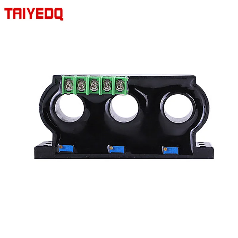 Three-Phase Perforated AC Current Transmitter Sensor 220V Power Mutual Inductance Isolation Module 4-20mA