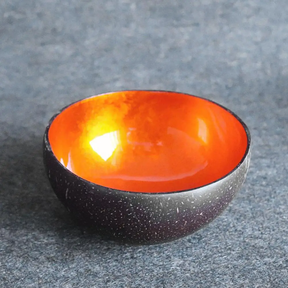 Food Container Compact Durable Coconut Shell Vintage Anti-Wear Painted Bowls for Restaurant - view 2