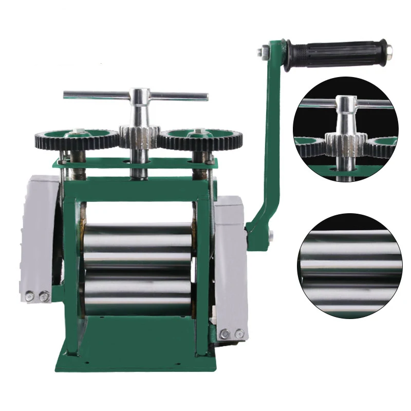 

Hand Operate mini gold Rolling Mill jewelry silver rolling mill with Maximum opening 0-5 mm tablet press machine Glossy smooth