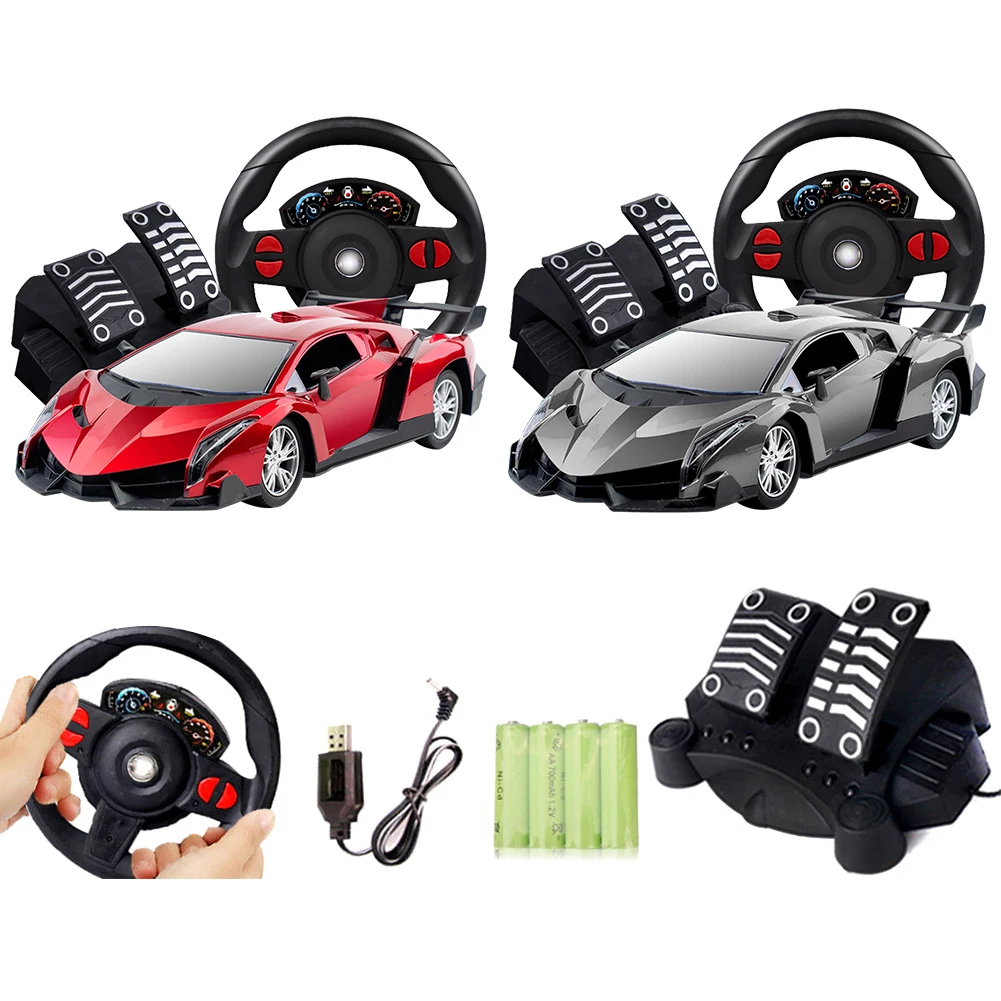 1:12 Remote Control Sports Car Models Steering Wheel Gravity Sensing Four-Way Remote Control Racing Car Model Toy