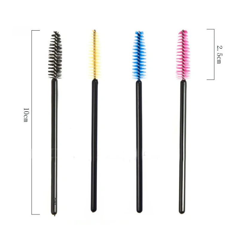 5/50 piezas cepillos de maquillaje para pestañas profesionales varitas de máscara aplicadores escobillas cepillo cosmético herramienta 3