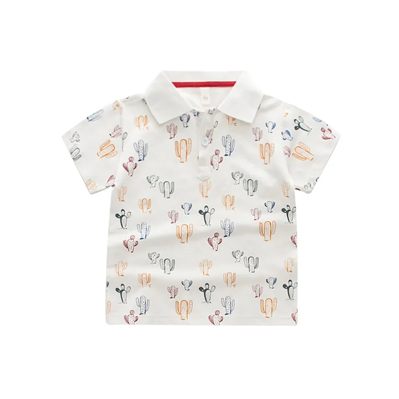 Polo elegante de verano para niños, camisetas de alta calidad, Tops de tela de algodón, ropa para niños