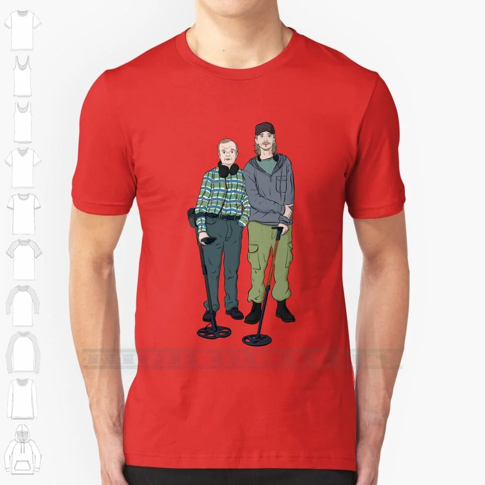 

Detectorists-Lance & Andy-Dmdc Line Up 100% Cotton T Shirt Dmdc Detectorists Metal Detector Comedy Archaeology Danebury Metal