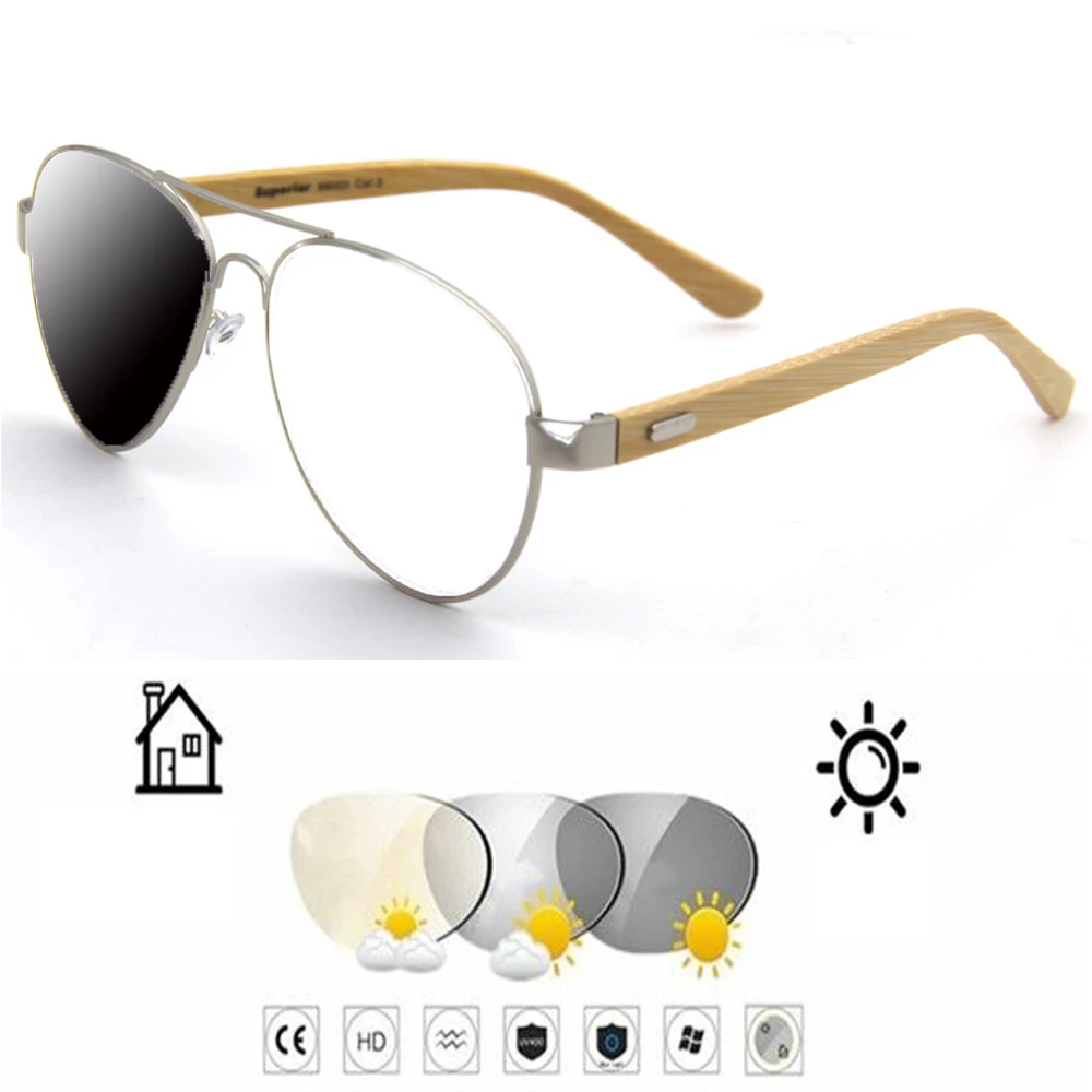 

Pure Natural Bamboo Wood Comfortable Photochromic Grey Reading Glasses +0.75 +1 +1.25 +1.5 +1.75 +2 +2.25 +2.5 +2.75 To +4