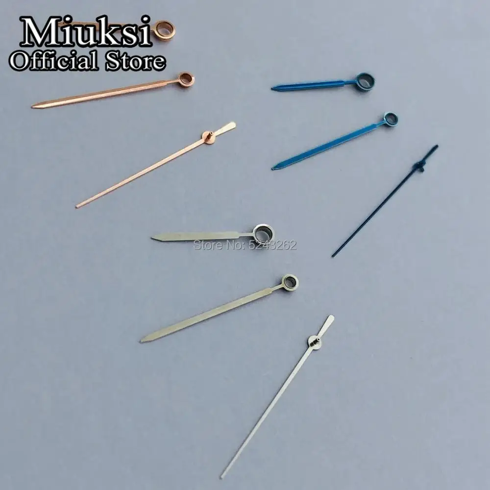 Miuksi silver blue rose gold watch hands fit Miyota 8215 8205 821A Mingzhu DG2813 3804 Seagull 1612 movement