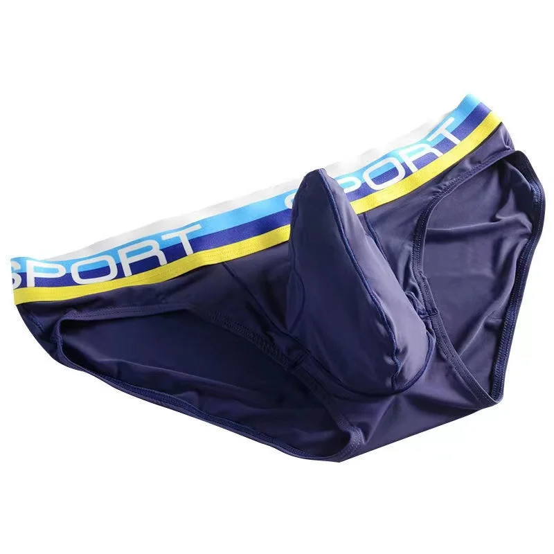 Elephant nose Sexy Men Underwear U Convex briefs pouch Breathable Mesh sexi shorts Male Underpants cueca Gay penis silk Summer