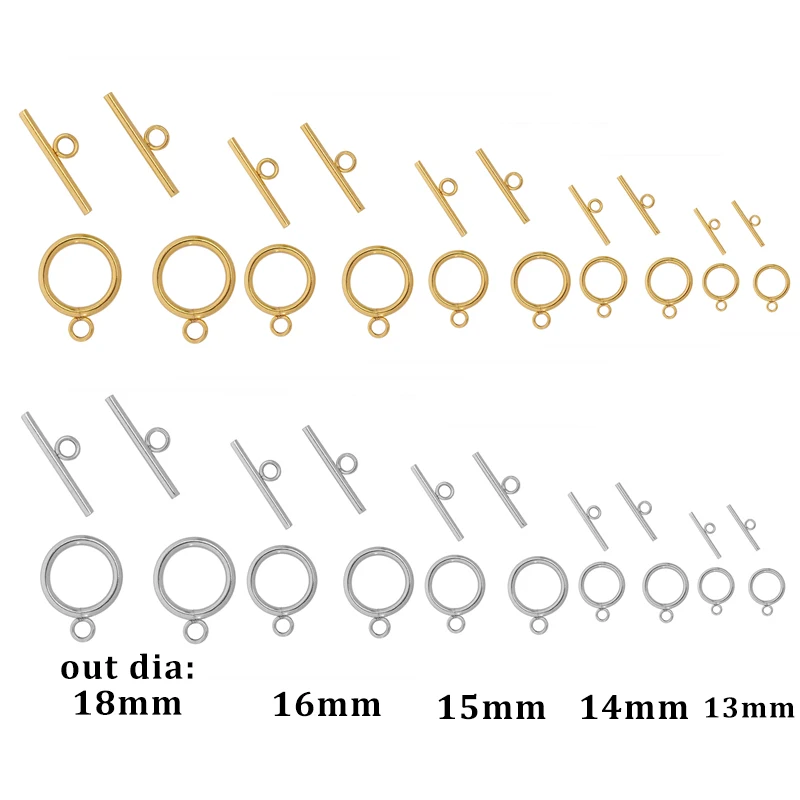 4sets Edelstahl OT Toggle-haken Toggle-haken Schnalle Anschlüsse Für DIY Armband Halskette Schmuck Finden Liefert – Detail 4