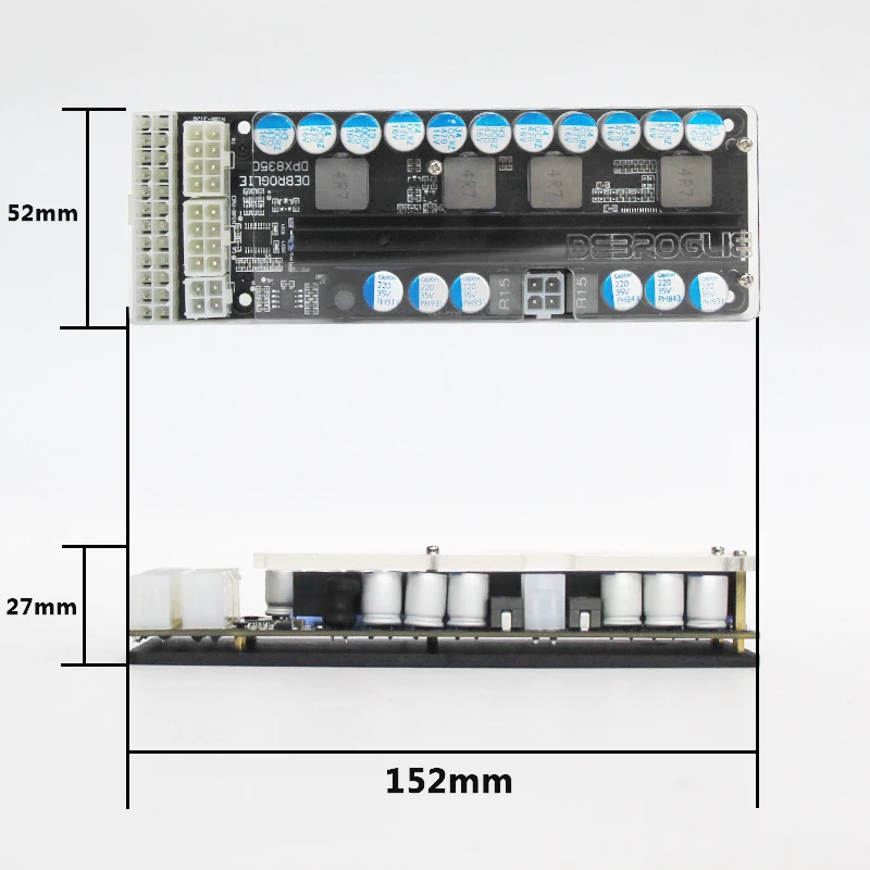 X300, 300w output, 19v wide input DC-DC ATX Power Supply (VR Ready Pico PSU) MINI ITX DC to Car ATX PC Power Module GTX1070