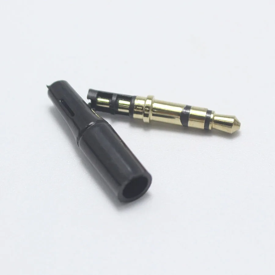4pcs 3.5mm 3Pole 4Pole 5Pole Stereo Male Plug 2 in 1 Gold-plated Mic DIY Repair Parts for Huawei Samsung Sony PC Taplop