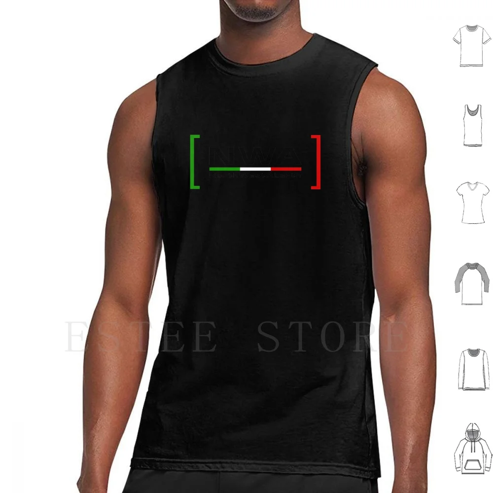 North West Abarth With Brackets-Black Tank Tops Vest Sleeveless North West Abarth Abarth Cars Car Club North Italian