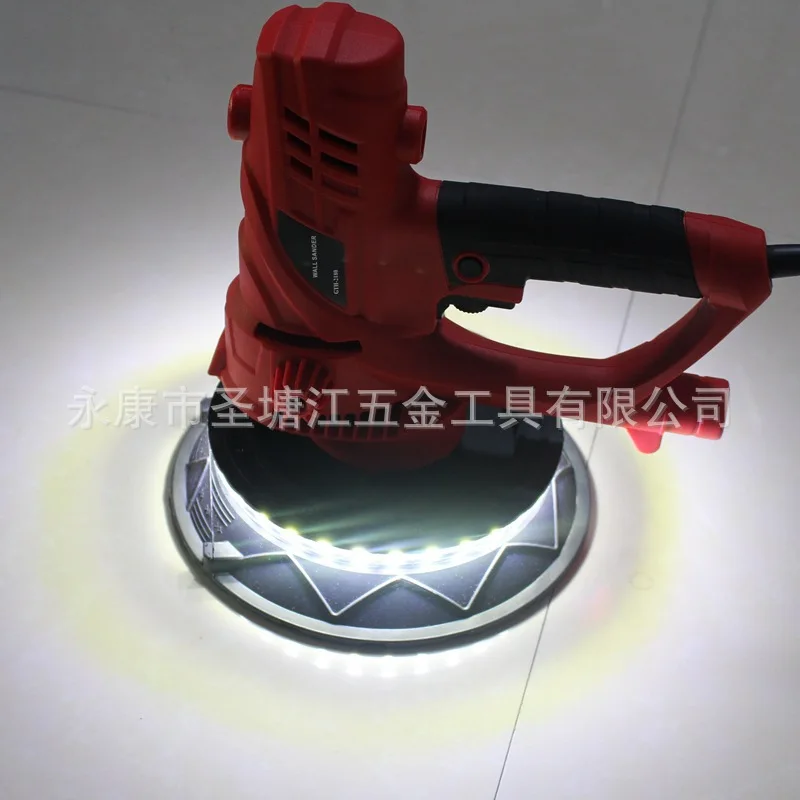 Levigatrice elettrica per cartongesso a velocità variabile da 1580W con luce a LED 230V EU