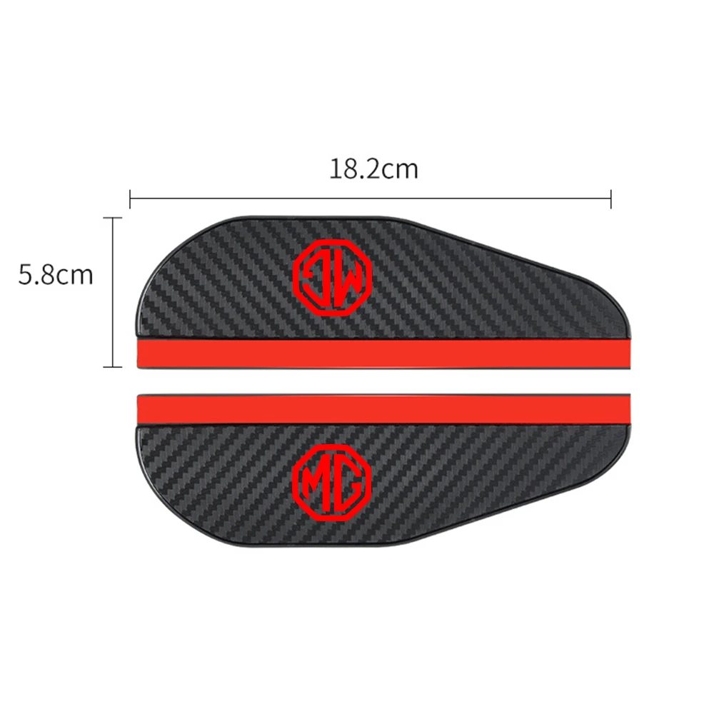 2pcs car Rearview mirror Carbon fiber Rain cover for mg zs express MG 3 6 7 gs tf zr zt X-Power Car Accessories